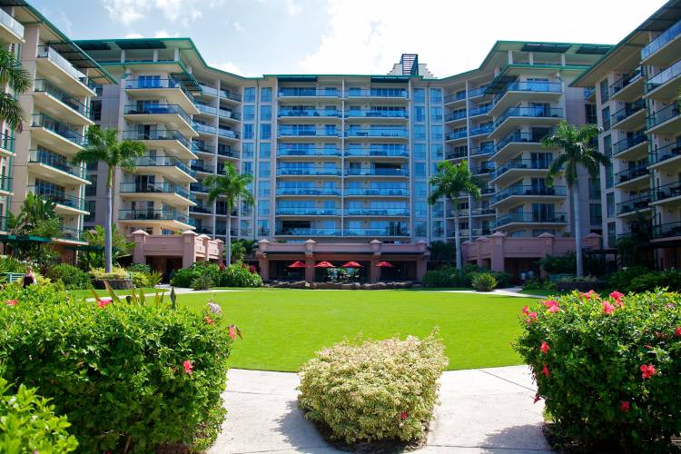 The Honua Kai condominium complex is one of the new resorts on the north side of Kaanapali Beach (north of Black Rock) in Lahaina, Maui.