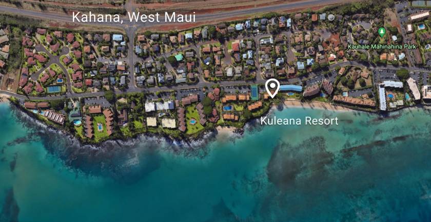 Kuleana Resort - Maui beachfront resort on Kahana, West Maui map