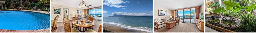 Valley Isle Maui Oceanfront resort with lush landscaping and a pool