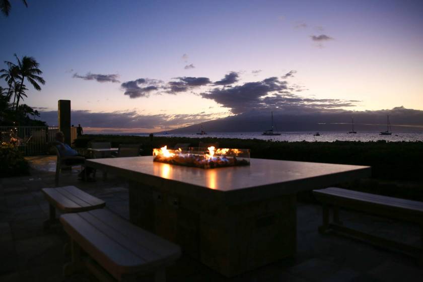 Whaler on Kaanapali - Maui beachfront resort - ocean view after the sunset