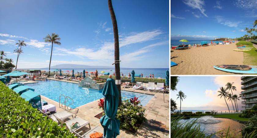 The Whaler on Kaanapali - Maui beachfront resort with a large pool and koi fish pond 